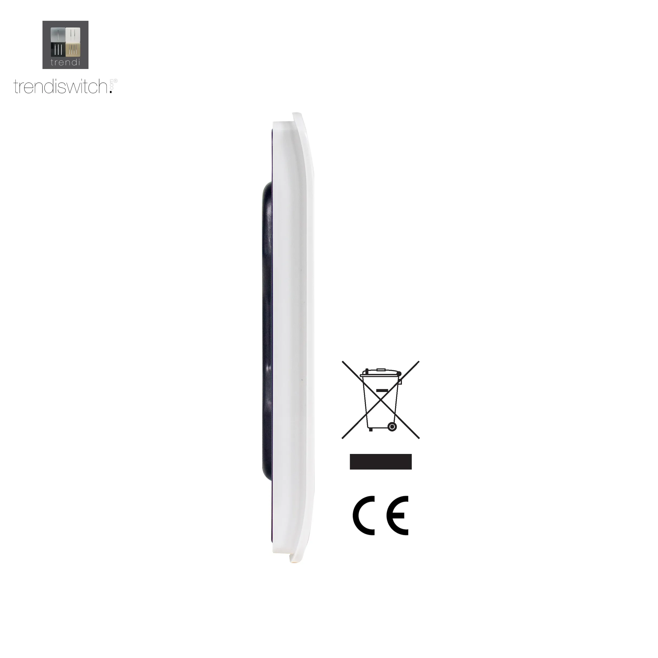 1 Gang Blanking Plate Ice White ART-BLKWH  Trendi Ice White